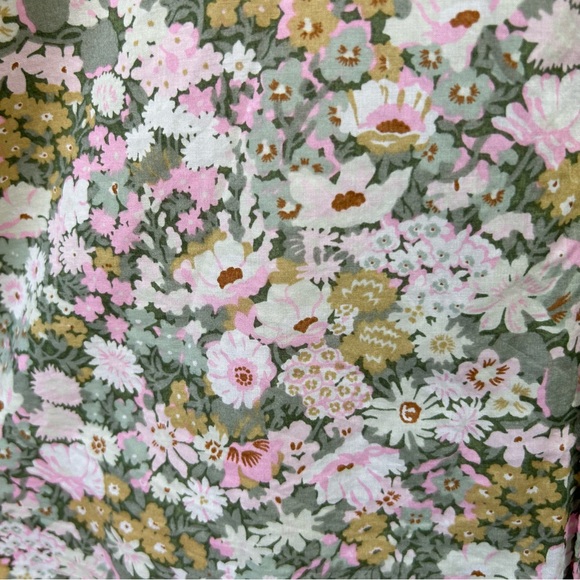 James Meade Liberty Print Shirt Size 16 Floral Cotton Long Sleeves Button Up - Picture 6 of 7